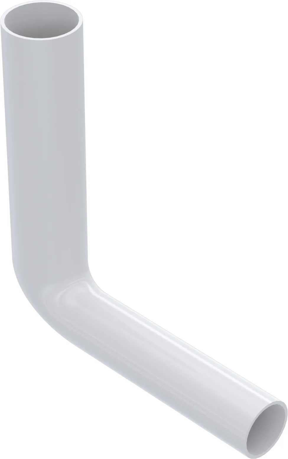 Flush pipe elbow, 230 x 210 mm, white