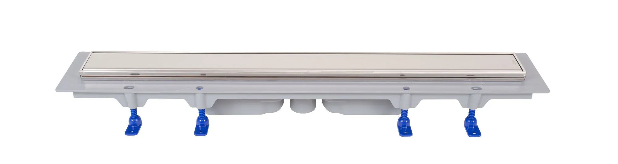 Shower drain, stainless steel frame, grid STANDARD/CUSTOM 950 mm, vertical outflow