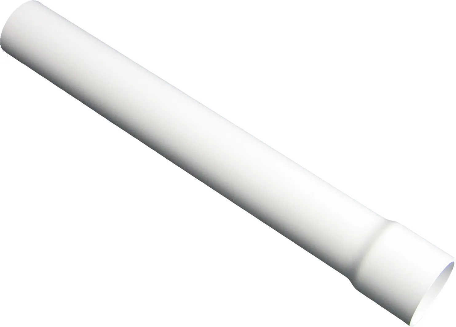 Straight tube 340 mm, white