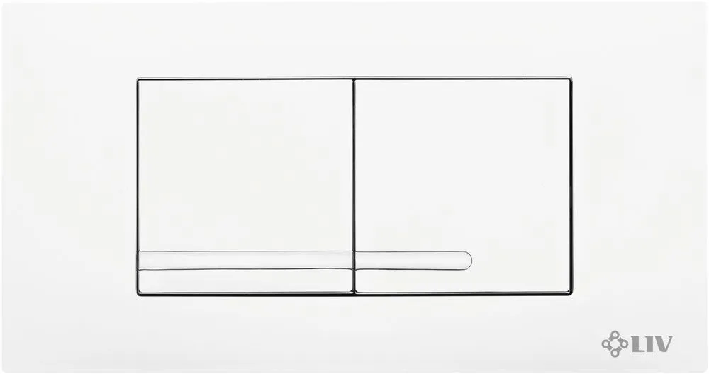 Flushing plate REI DUO, gloss chrome
