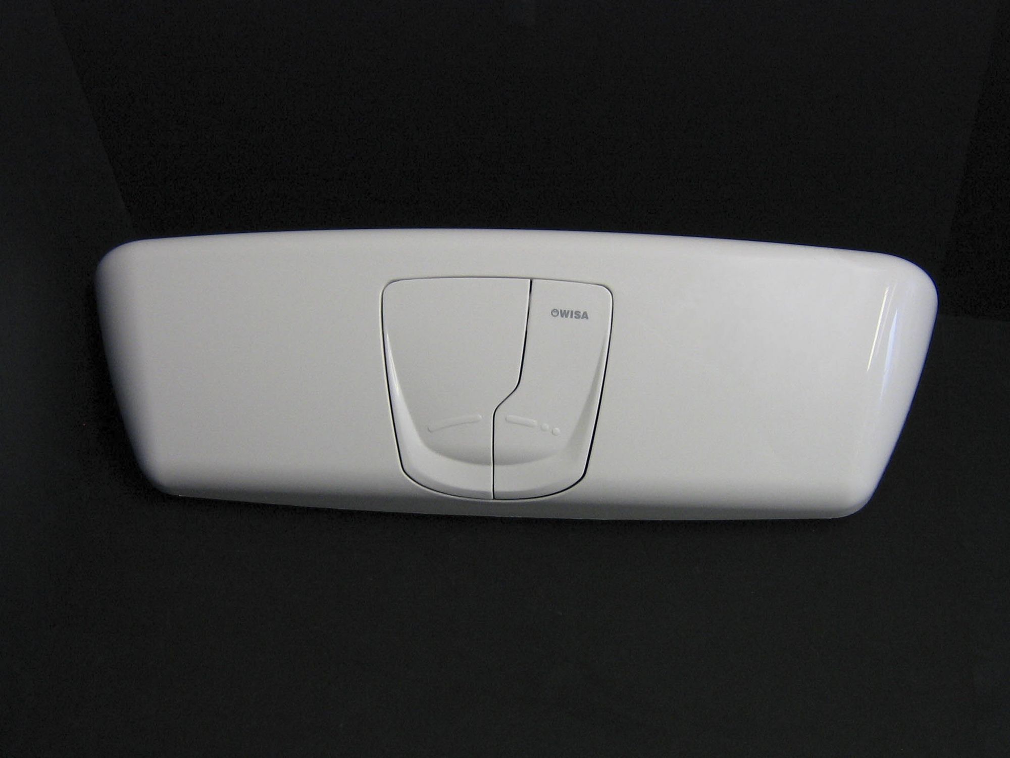 Cistern cover with a function buttons, white