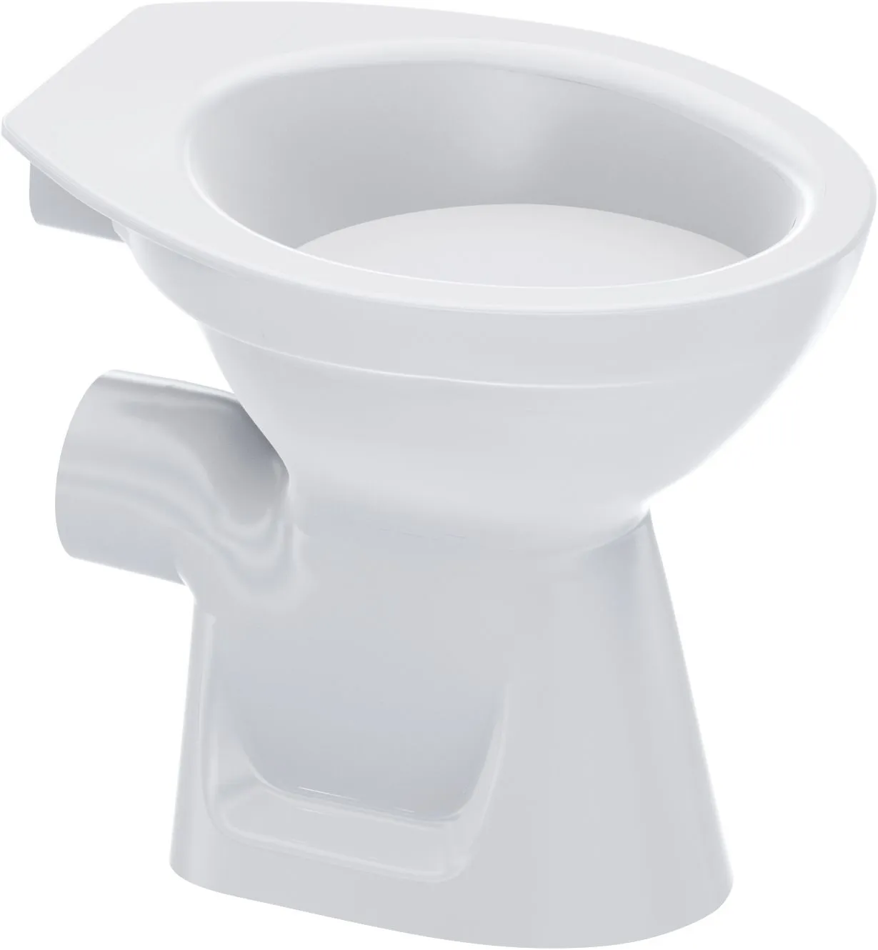 SYDNEY floor mounted toilet bowl, platform, P-trap