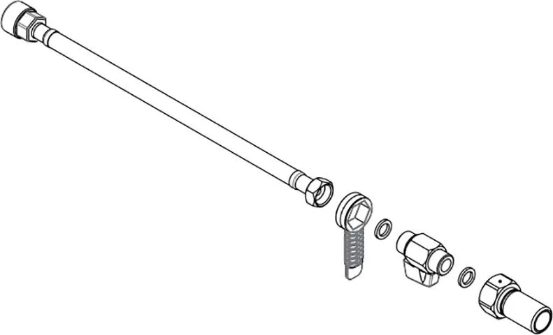 Water connection flexible hose