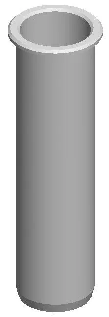 Tube with edge Ø 32 mm