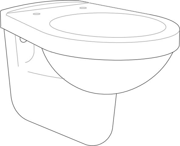 SYDNEY wall-hung toilet bowl, standard
