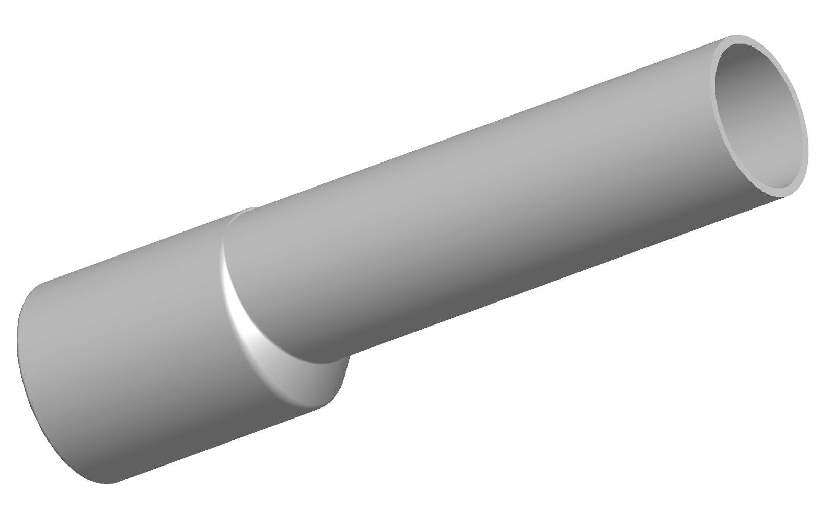 Straight tube Ø 40/50 mm