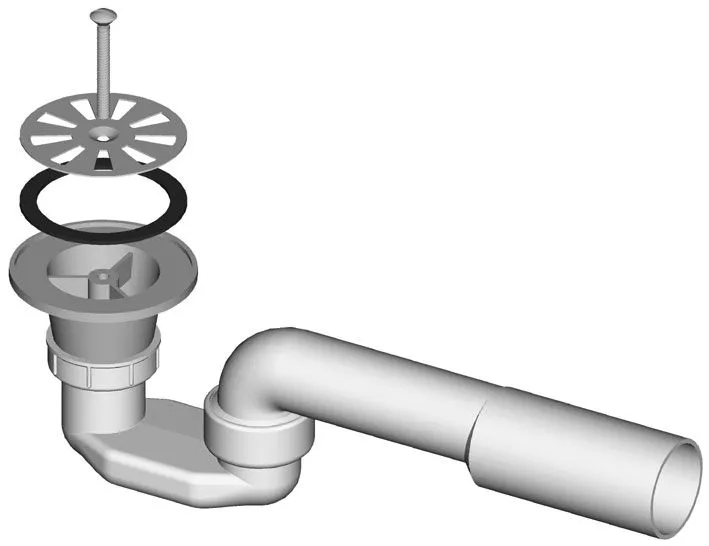 Shower trap, grid Ø 80 mm, outflow Ø 40/50 mm