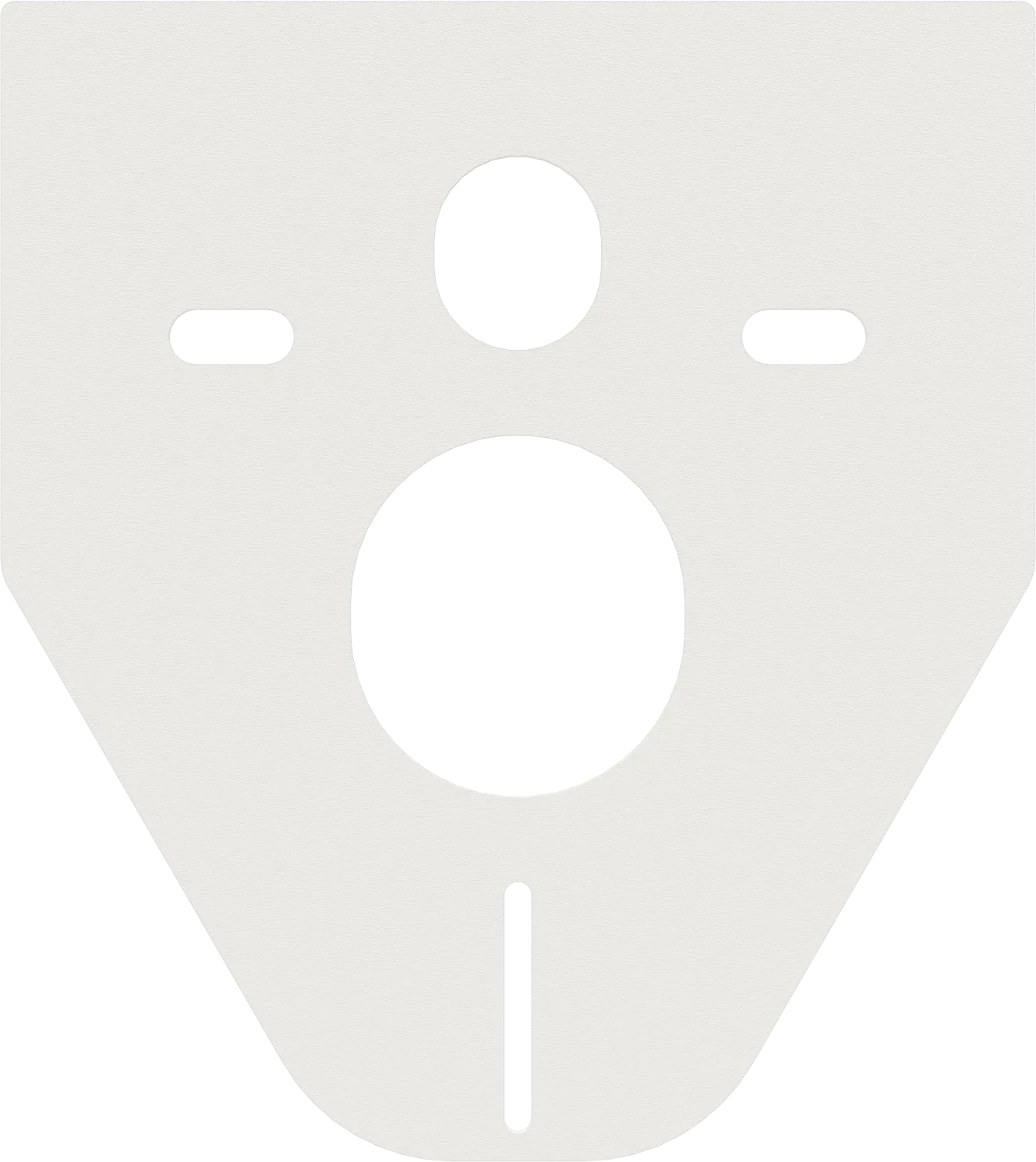 Insulation set for wall hung toilet bowl and bidet