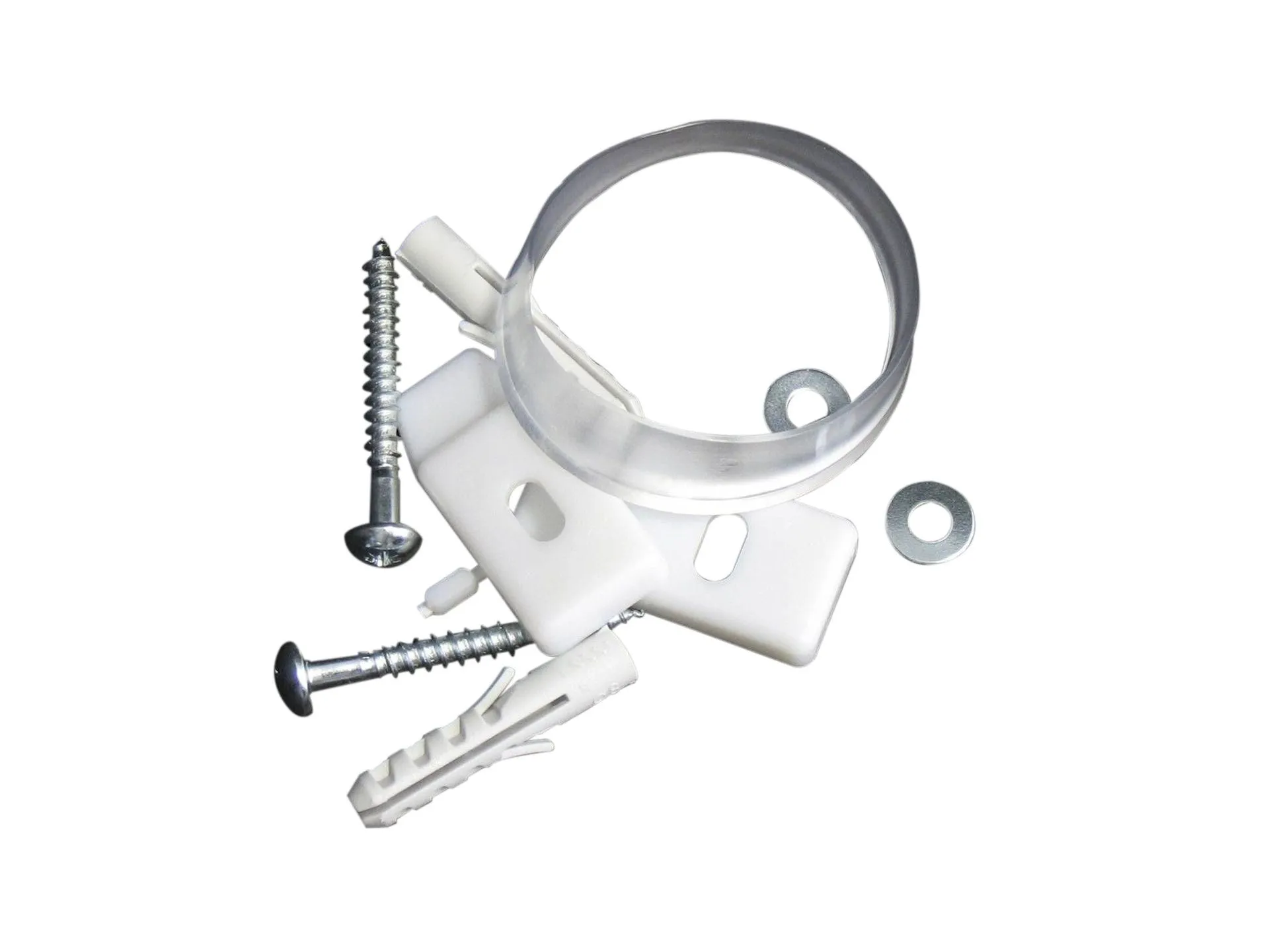 Holder (screw and insert) with flush pipe gasket