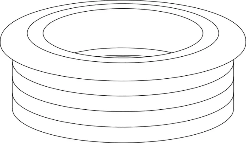 WC Flush pipe connector seal No. 101