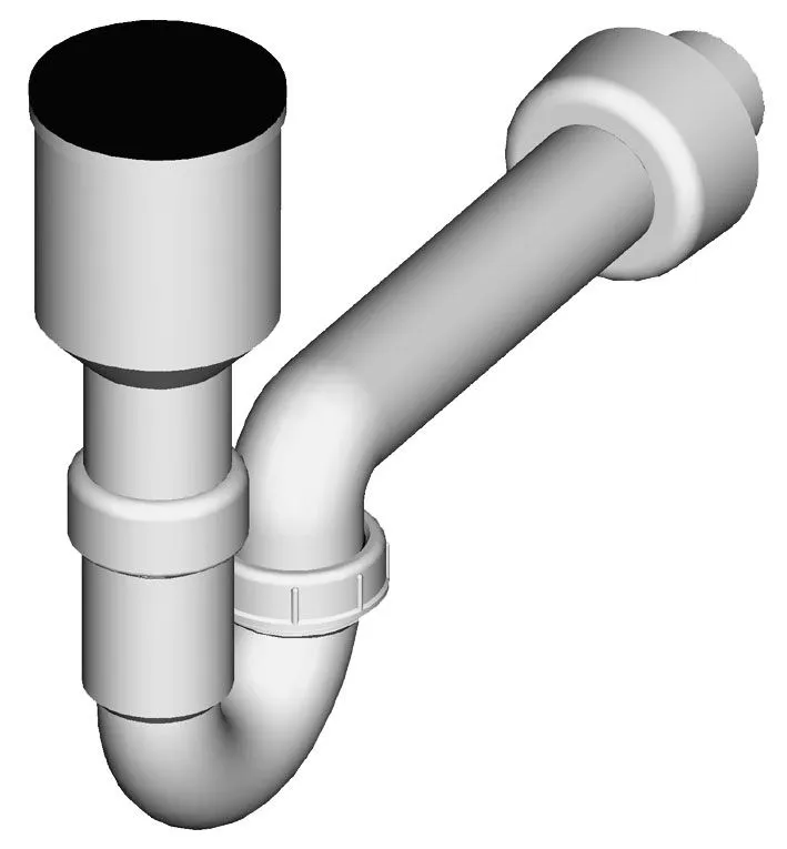 Urinal trap, vertical connection, outflow Ø 40 mm