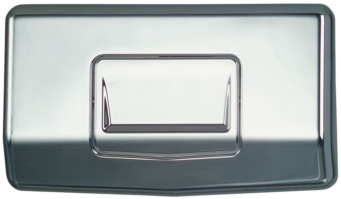 Flushing plate TORNADO SOLO, glass chrome