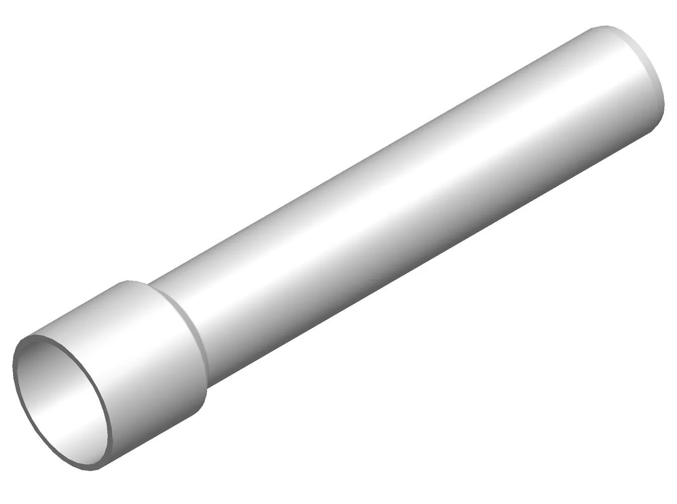 Straight tube Ø 40/32 mm