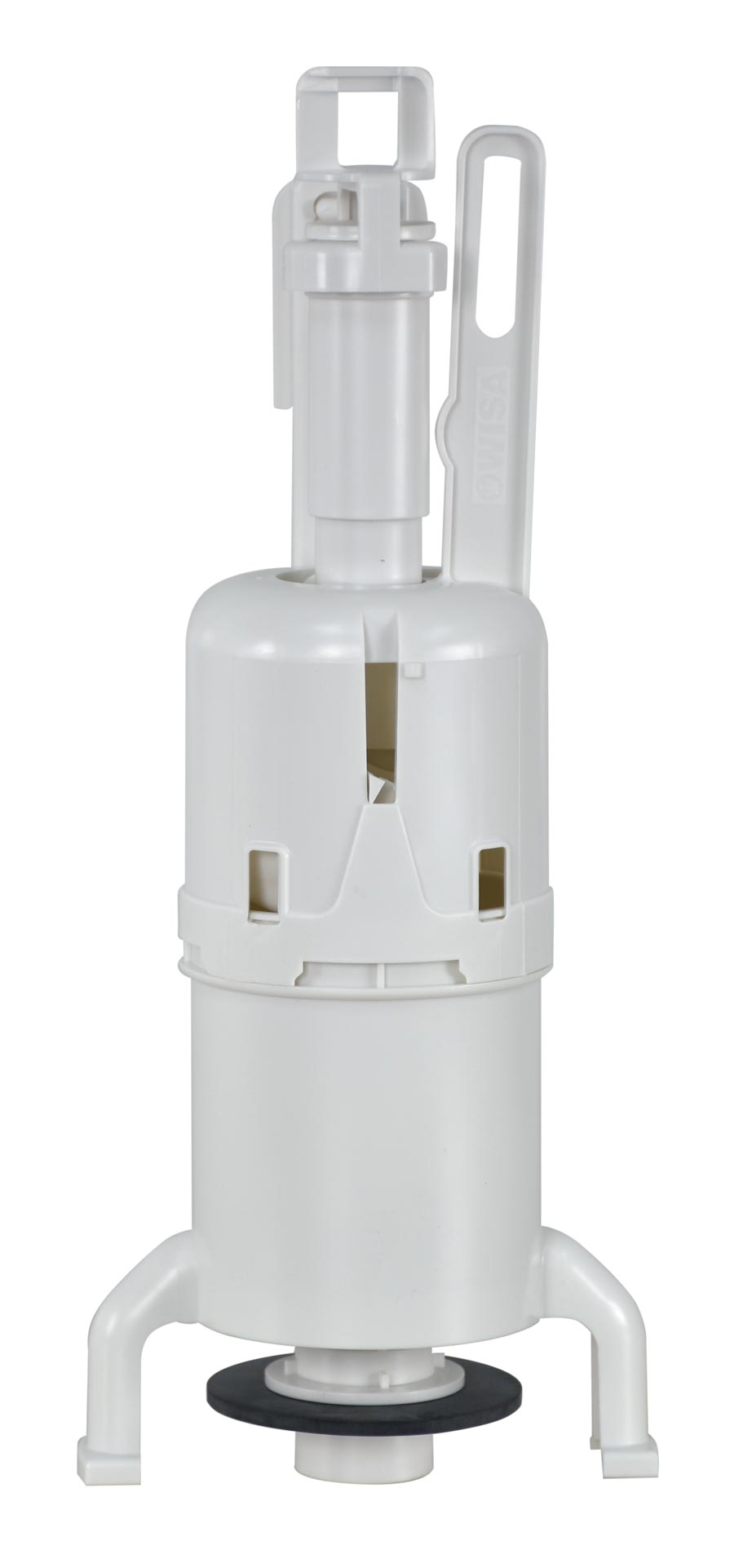 Flush valve with rubber seal