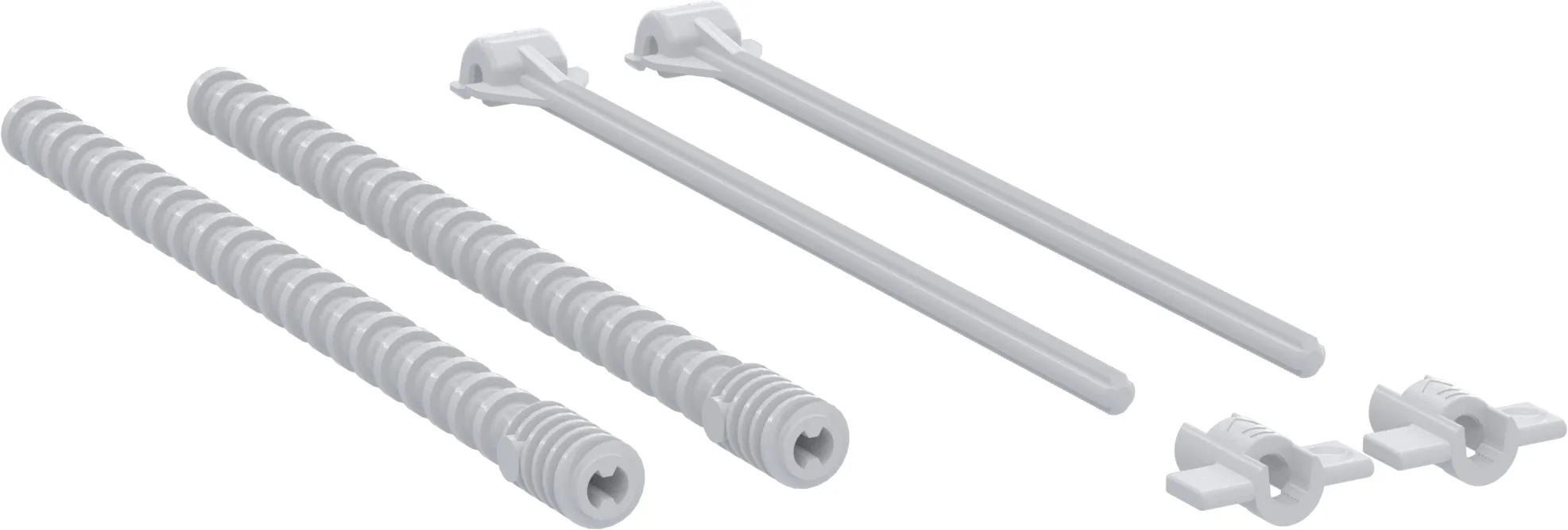 Mounting and regulation pin set for DUO plates, cisterns 3800/380