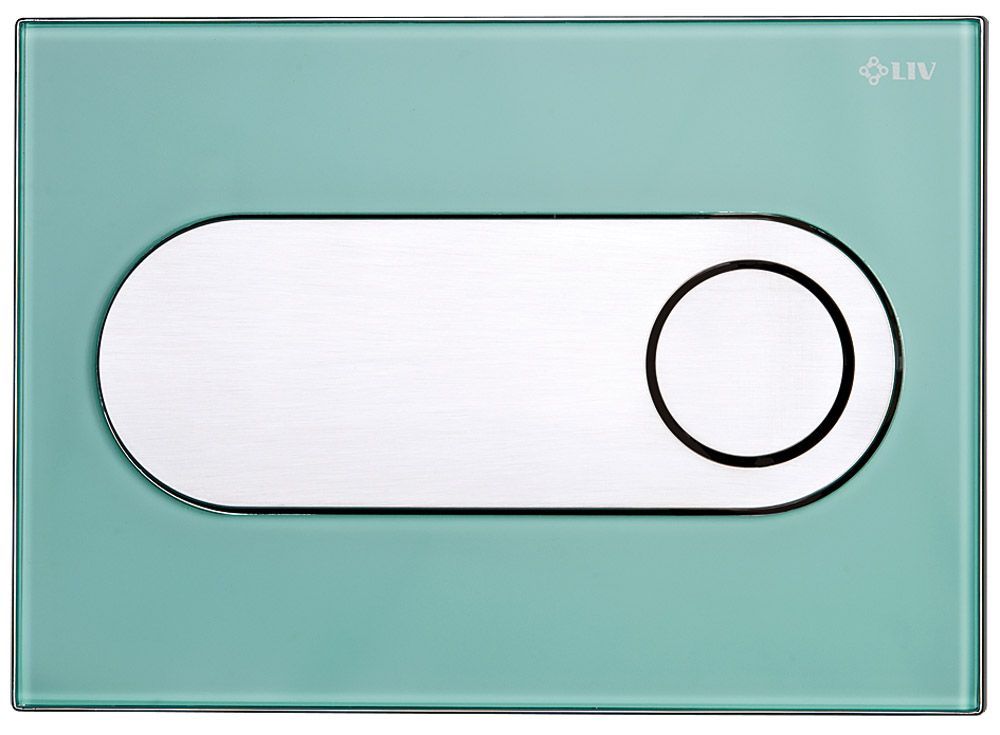 Flushing plate ZIRCON GLASS, green
