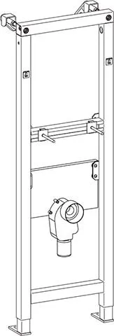 Washbasin frame 380 concealed trap