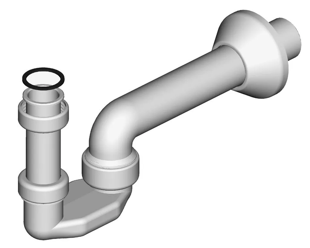 Bidet trap, without discharge valve, outflow Ø 40 mm